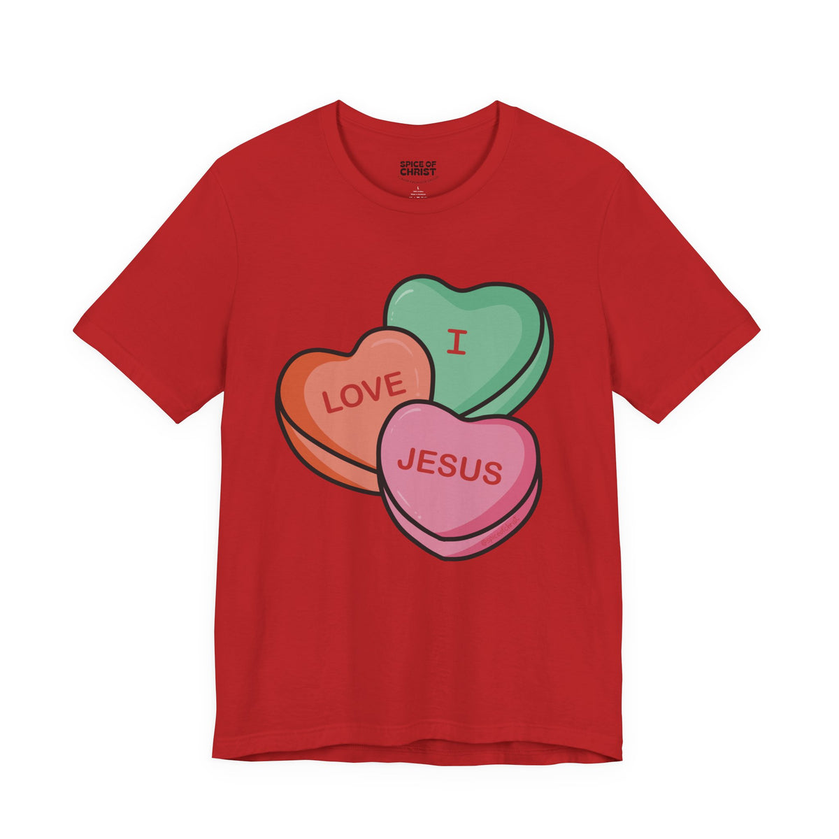 "I Love Jesus" (Candy Hearts) - T shirt