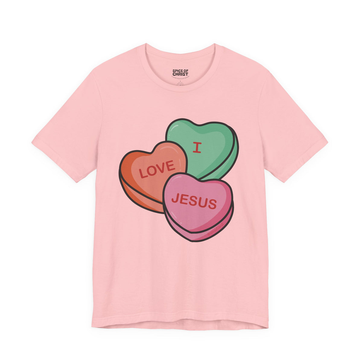 "I Love Jesus" (Candy Hearts) - T shirt