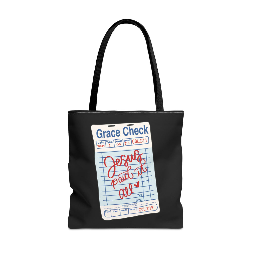 GRACE CHECK - Tote Bag 16"x16"